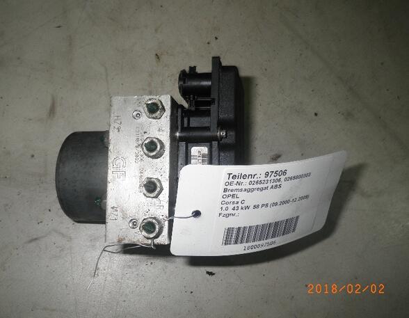 ABS Hydraulisch aggregaat OPEL Corsa C (F08, F68)