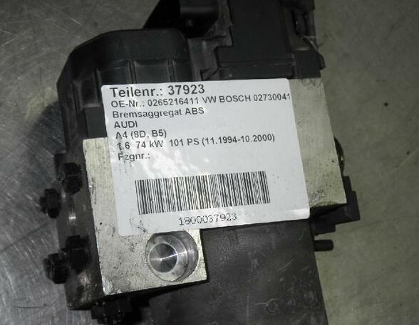 ABS Hydraulisch aggregaat AUDI A4 (8D2, B5)