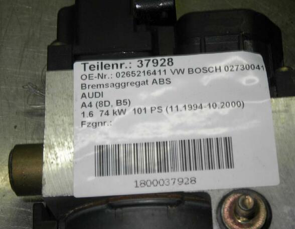 Abs Hydraulic Unit AUDI A4 (8D2, B5)