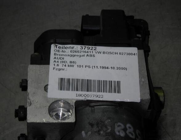 Abs Hydraulic Unit AUDI A4 (8D2, B5)