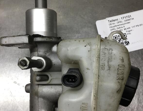 Brake Master Cylinder OPEL ZAFIRA A MPV (T98)