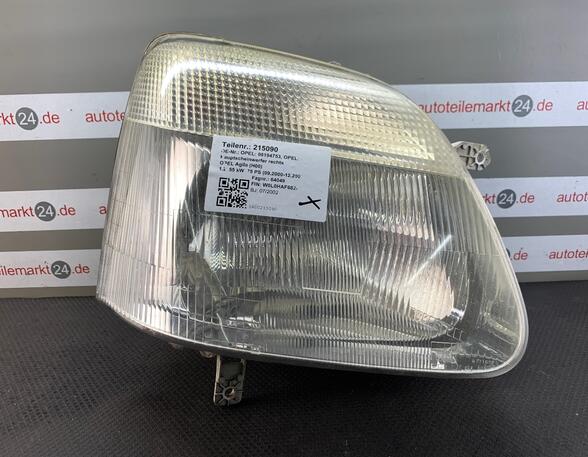 Headlight OPEL Agila (A) (A H00)