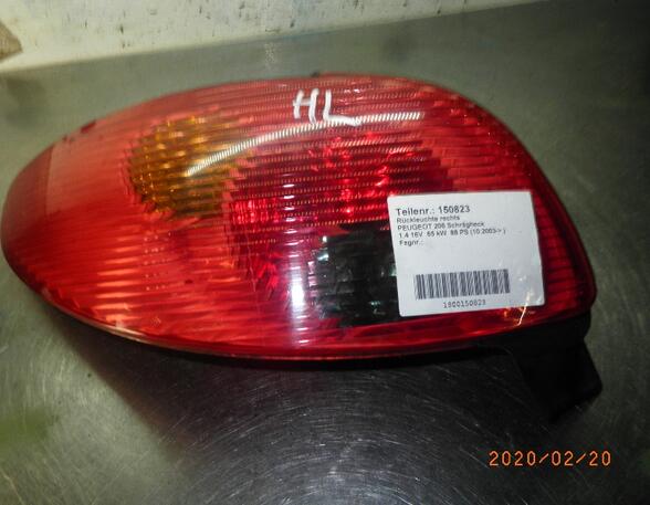 Combination Rearlight PEUGEOT 206 Schrägheck (2A/C), PEUGEOT 206 SW (2E/K)