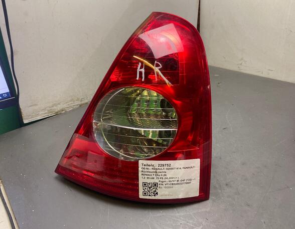 Combination Rearlight RENAULT Clio II (BB, CB), RENAULT Thalia I (LB0/1/2), RENAULT Clio III (BR0/1, CR0/1)