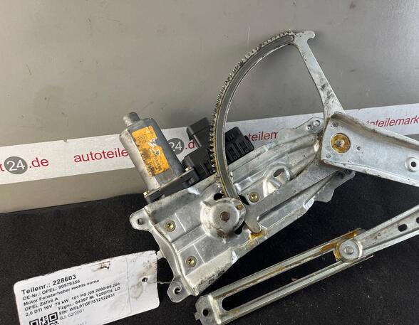 228603 Motor Fensterheber rechts vorne OPEL Zafira A (T98) 90579355