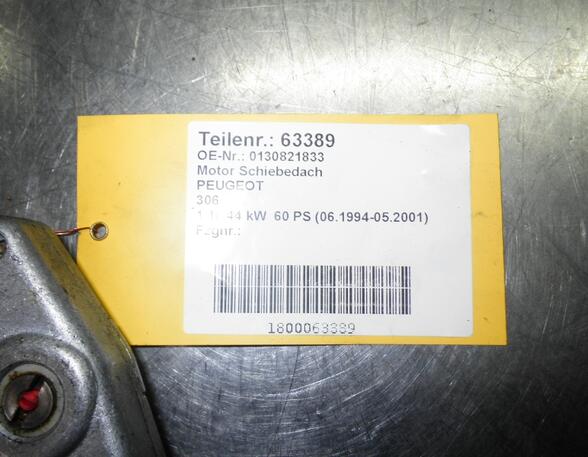 63389 Motor Schiebedach PEUGEOT 306 0130821833