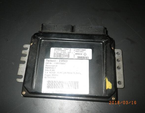 Control unit RENAULT CLIO II (BB_, CB_), RENAULT THALIA I (LB_)