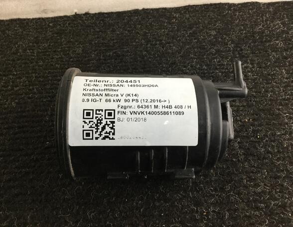 204451 Kraftstofffilter NISSAN Micra V (K14) 149503HD0A