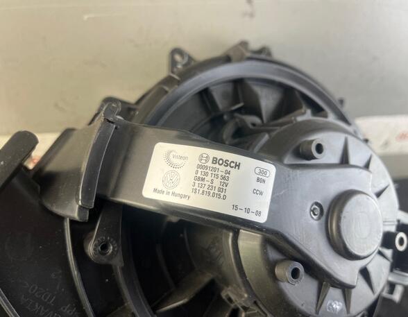 Elektrische motor interieurventilatie VW UP! (121, 122, BL1, BL2, BL3, 123), VW LOAD UP (121, 122, BL1, BL2)