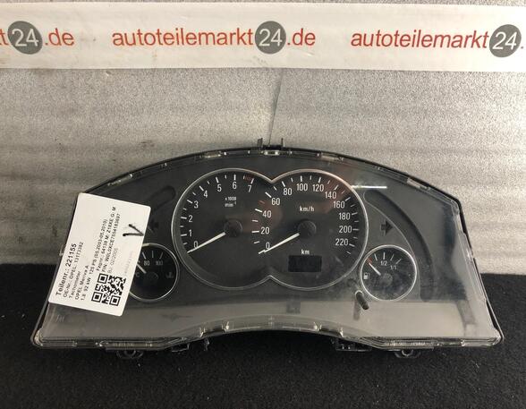 221155 Tachometer OPEL Meriva A 13173382