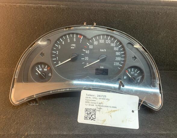 243725 Tachometer OPEL Corsa C (X01) 09166814FL