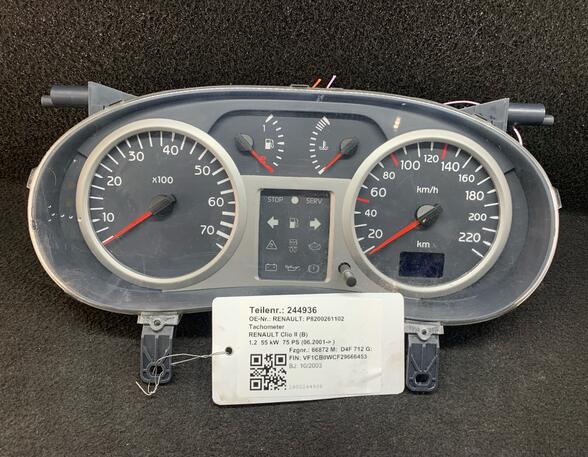 Speedometer RENAULT Clio II (BB, CB)