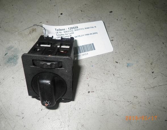 120559 Lichtschalter OPEL Corsa B (S93) 90481764