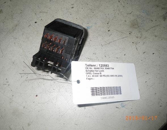 Headlight Light Switch OPEL Corsa B (73, 78, 79)