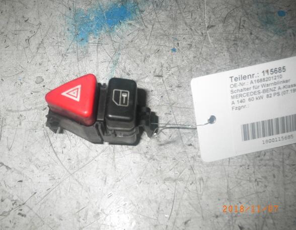 Hazard Warning Light Switch MERCEDES-BENZ A-Klasse (W168)