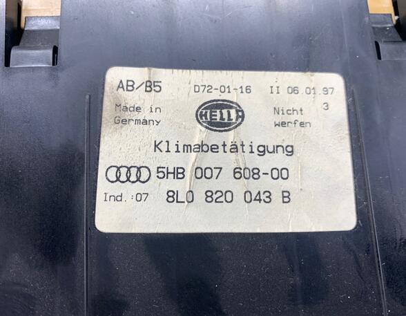 Bedieningselement airconditioning AUDI A3 (8L1)