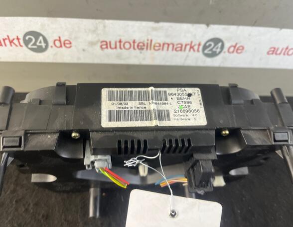 Air Conditioning Control Unit PEUGEOT 206 CC (2D)