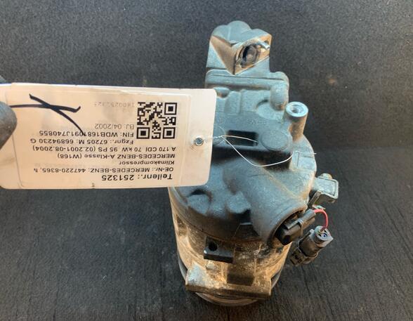 Airco Compressor MERCEDES-BENZ A-CLASS (W168)