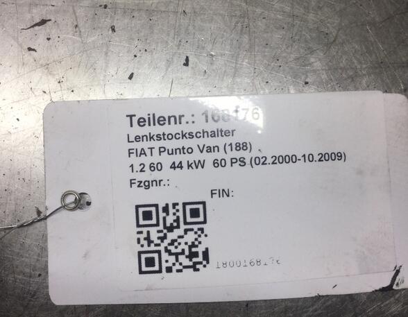 168176 Lenkstockschalter FIAT Punto Van (188) 735337940