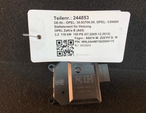 Heater Motor Flap Control Unit OPEL ZAFIRA / ZAFIRA FAMILY B (A05)