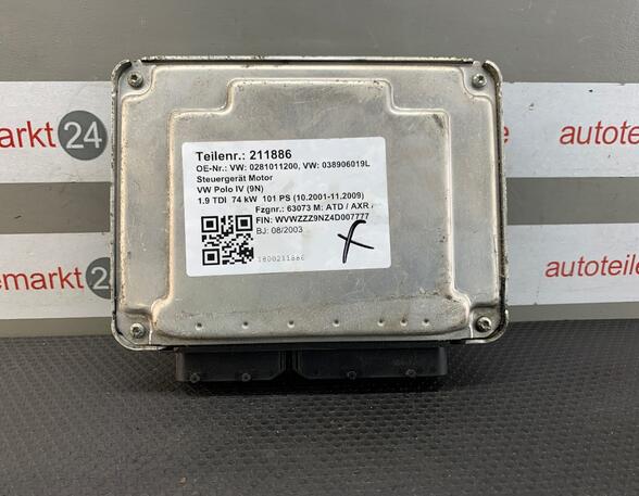 Engine Management Control Unit VW Polo (9N)