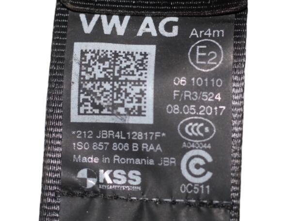 Safety Belts VW UP! (121, 122, BL1, BL2, BL3, 123)