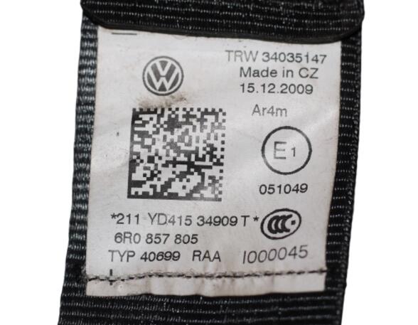 Safety Belts VW POLO (6R1, 6C1)