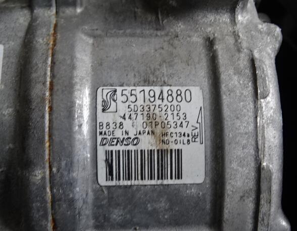 Airco Compressor FIAT GRANDE PUNTO (199_), OPEL COMBO Tour (X12) 55194880