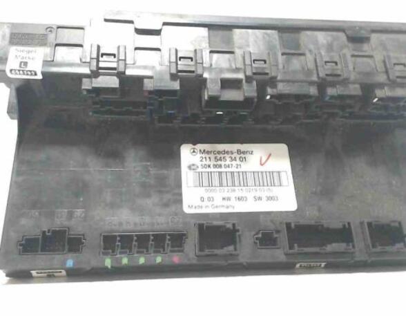 Fuse Box MERCEDES-BENZ E-CLASS T-Model (S211)