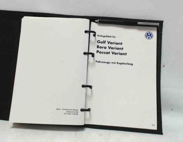 Operation manual VW GOLF IV (1J1)