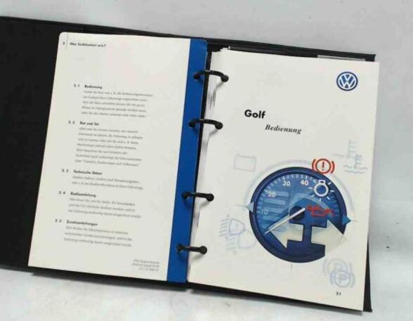 Operation manual VW GOLF IV (1J1)