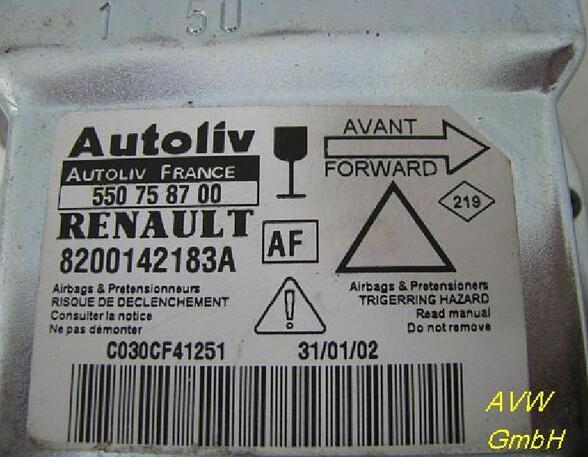 Regeleenheid airbag RENAULT Laguna II Grandtour (KG0/1)