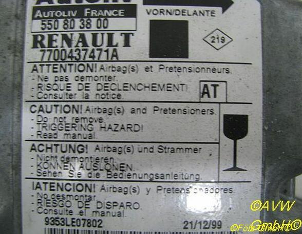 Regeleenheid airbag RENAULT Scénic I Großraumlimousine (FA0, JA0/1)