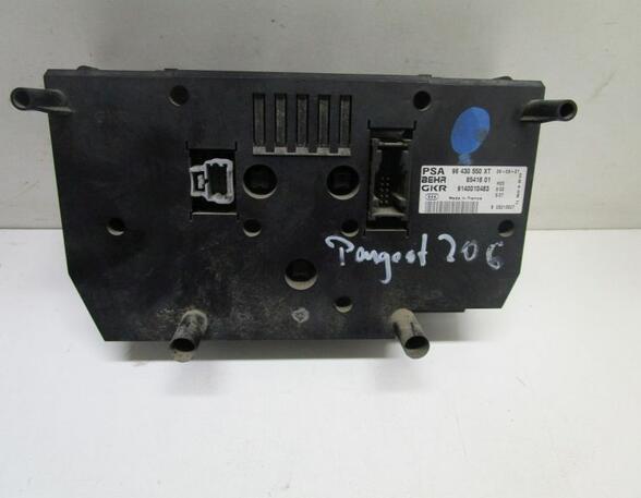 Heating & Ventilation Control Assembly PEUGEOT 206 Schrägheck (2A/C)