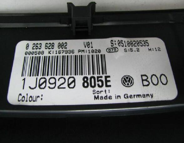 Instrumentenkombination Tacho 1J0920805E VW GOLF IV (1J1) 1.9 TDI 66 KW