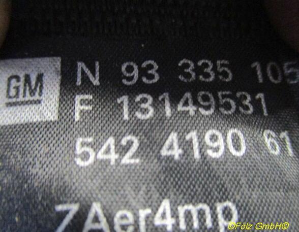 Safety Belts OPEL Meriva (--)