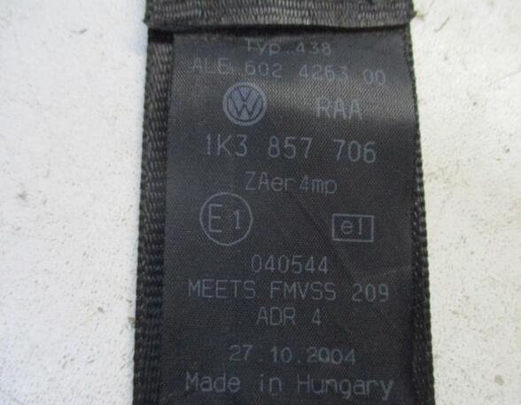 Safety Belts VW Golf V (1K1)