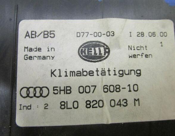 Bedienelement  Klimaanlage  AUDI A3 (8L1) 1.9 TDI 66 KW