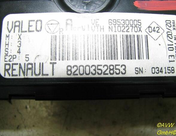 Air Conditioning Control Unit RENAULT Clio II (BB, CB)