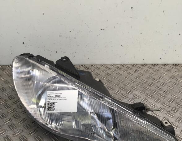 Koplamp PEUGEOT 206 Hatchback (2A/C), PEUGEOT 206 Saloon, PEUGEOT 206 SW (2E/K)