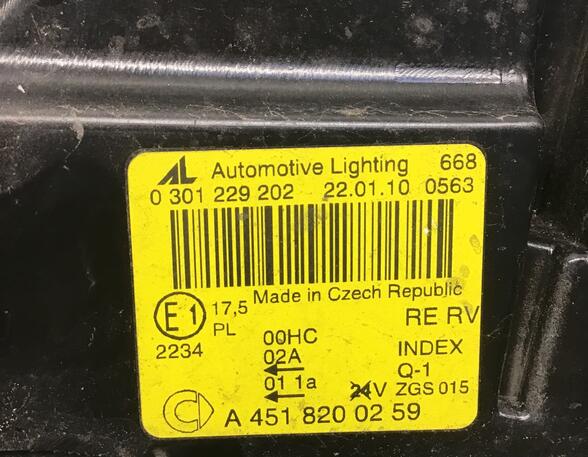 Headlight SMART FORTWO Coupe (451)