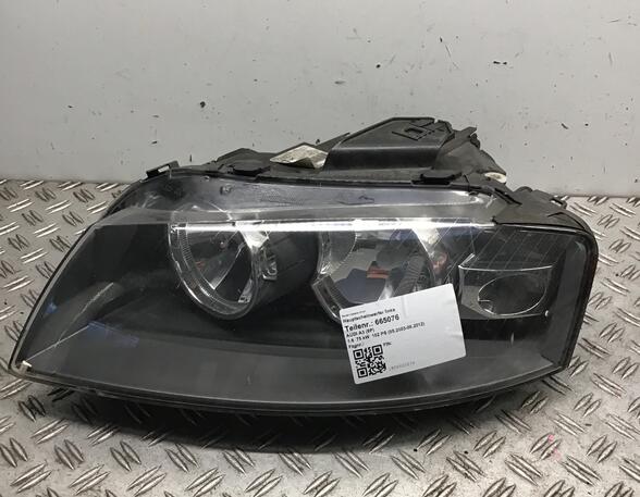 Headlight AUDI A3 (8P1), AUDI A3 Sportback (8PA)