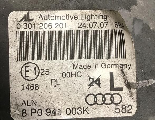 Headlight AUDI A3 (8P1), AUDI A3 Sportback (8PA)