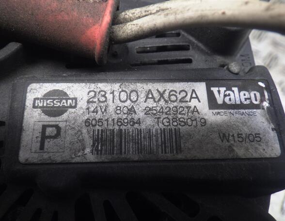 Alternator NISSAN Micra III (K12)