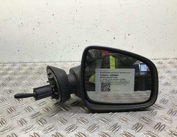 Wing (Door) Mirror RENAULT LOGAN I Estate (KS_), DACIA LOGAN MCV (KS_), DACIA LOGAN (LS_), DACIA DUSTER (HS_)