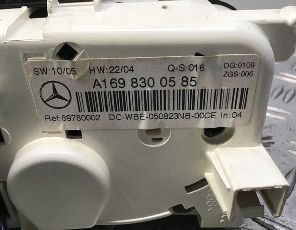 Air Conditioning Control Unit MERCEDES-BENZ A-Klasse (W169)