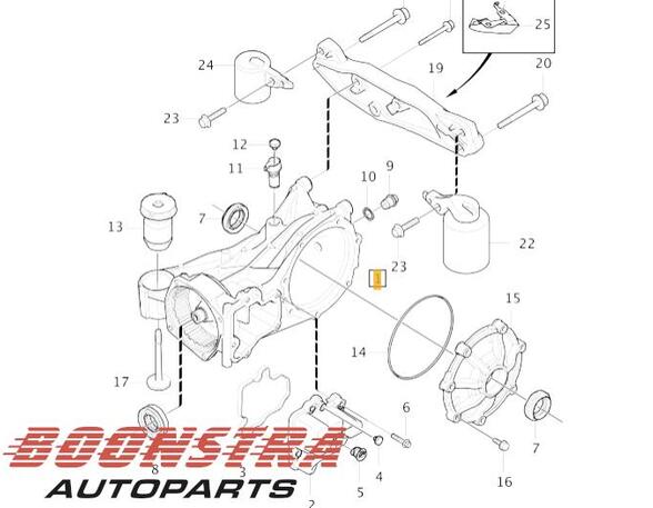 Rear Axle Gearbox / Differential VOLVO V90 II Estate (235, 236), VOLVO V90 II Cross Country (236)