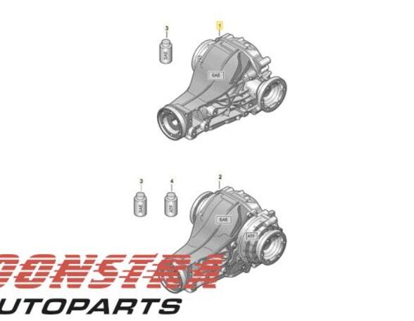 Rear Axle Gearbox / Differential AUDI A6 Allroad (4GH, 4GJ, C7), AUDI A6 Avant (4G5, 4GD, C7)