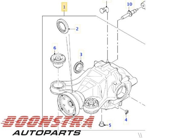 Rear Axle Gearbox / Differential JAGUAR XE (X760)