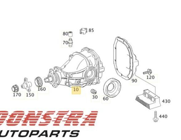 Rear Axle Gearbox / Differential MERCEDES-BENZ E-CLASS T-Model (S211)